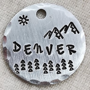 Médailles d'identification pour chiens | Médaille pour chien Nature | Médaille pour animal de compagnie | Médaille personnalisée pour animal de compagnie | Médaille pour chien | Médaille pour chien personnalisée | ID d'animal de compagnie | Étiquettes pour collier | Étiquette estampée à la main
