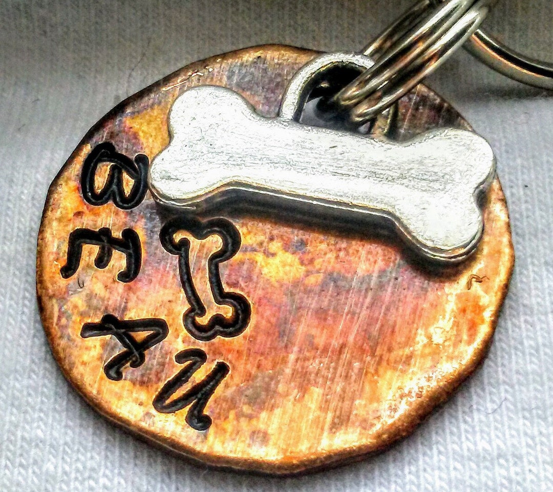 Pet ID Tag | Bone Dog Tag | Dinosaur Dog Tag | Dog Tags for Dogs ...