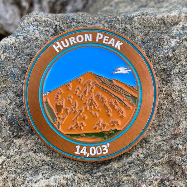 Huron Peak Colorado 14er Mountain Summit Coin Gift