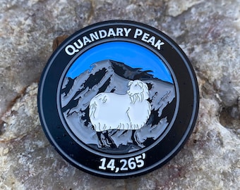 Quandary Peak Colorado 14er Mountain Summit Coin Gift