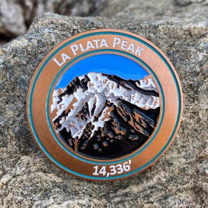 La Plata Peak Colorado 14er Mountain Summit Coin Gift