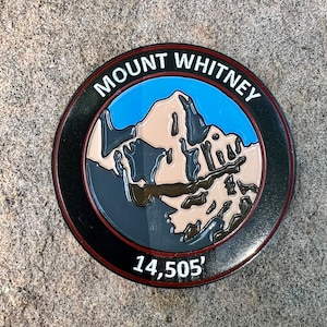 MOUNT WHITNEY PEAK Colorado 14er 1.75&quot; Mountain Summit Coin