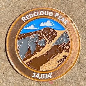 Redcloud Peak Colorado 14er Mountain Summit Coin Gift