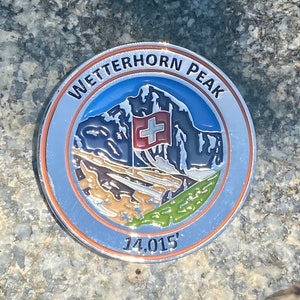 Wetterhorn Peak Colorado 14er Mountain Summit Coin Gift