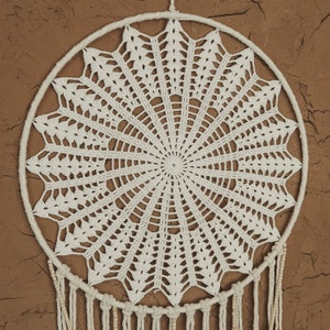 Large Dreamcatcher Wall Hanging, Boho Wall Decor, Doily Wall Art, Bohemian Decoration