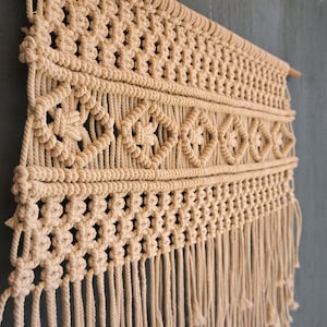 Macrame Wall Hanging, Large Woven Wall Hanging, Macrame Headboard, Weaving Tapestry, Boho Wall Decor, Bohemian Decoration, Fiber Art