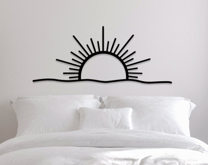 SUNSHINE - Metal Wall Art, Sun Wall Decor, Sunrise Wall Art, Outdoor Wall Art, Home decor, Birthday Gift, Wall hangings