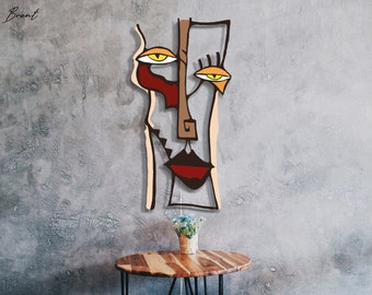 Pablo Picasso Wandkunst - Metallwanddekoration, Wohndekoration, Metallwandkunst, Einweihungsgeschenk, Wohngeschenk, Geburtstagsgeschenk, Wohndekoration, Boho-Kunst