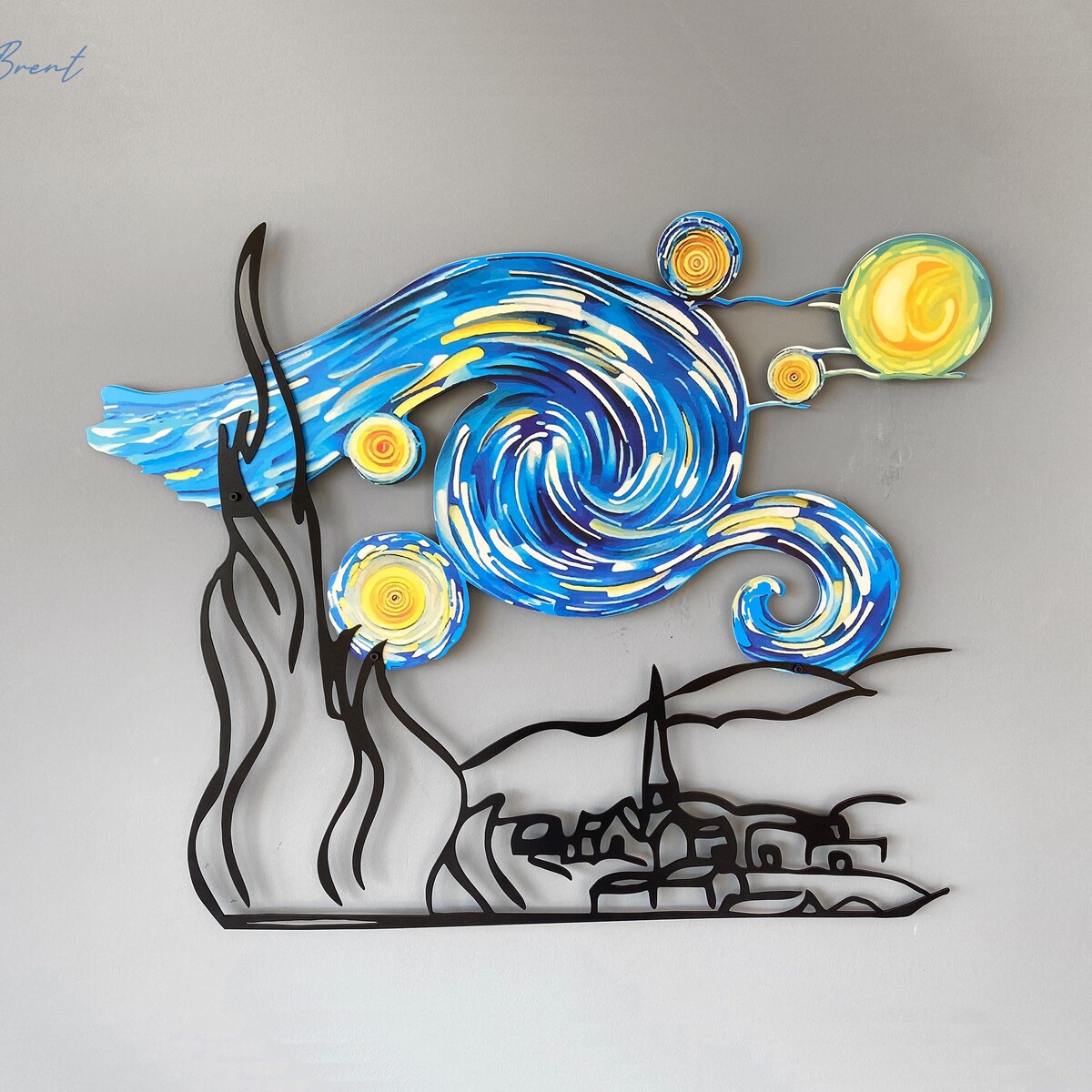Van Gogh Wall Art Metal Wall Decor, Home Decor, Metal Wall Art, Housewarming Gift, Birthday Gift, Home Decor, Painting Metal Wall Art - Etsy