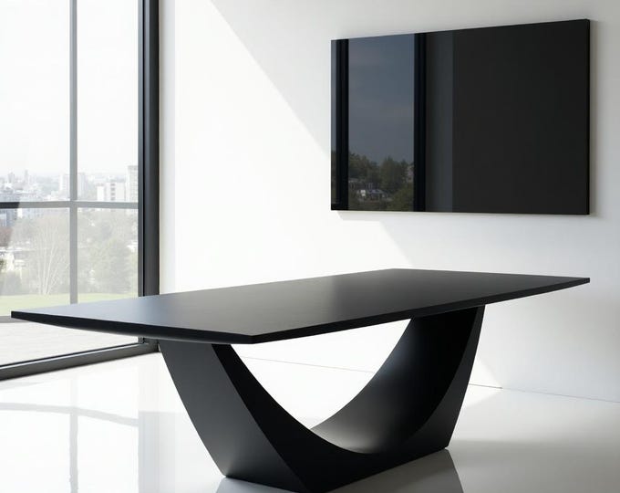 Futuristic Metal Table | Meeting Table | Dining Table | Contemporary Furniture Piece | Futuristic Table Design | Modern Home Decor