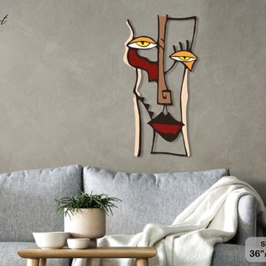 Pablo Picasso Wall Art Decoración de pared de metal, Decoración del hogar, Arte de pared de metal, Regalo de bienvenida, Regalo de hogar, Regalo de cumpleaños, Decoración del hogar, Arte boho imagen 4