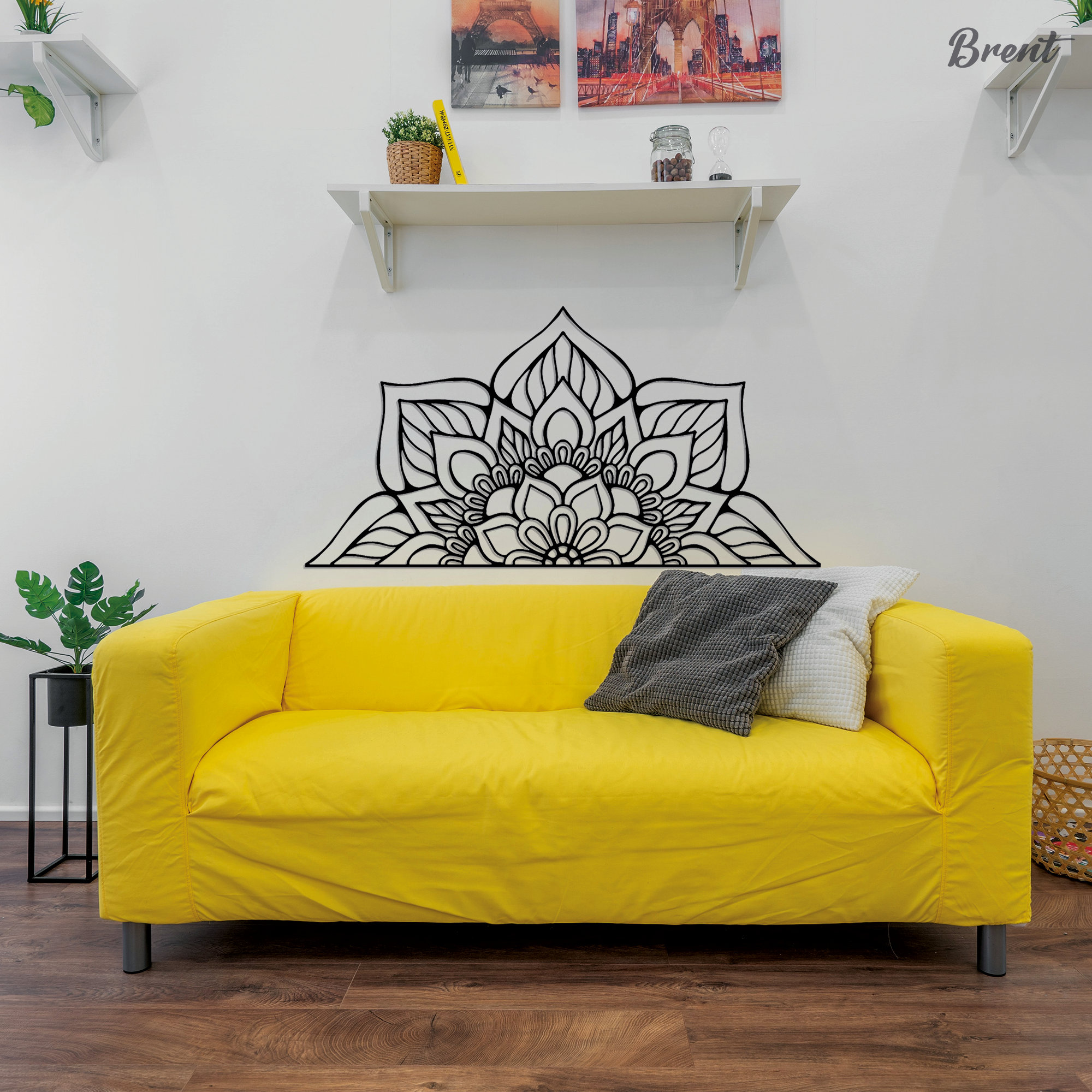 XL Metal Mandala Decor Metal Mandala Wall Art Bohemian Art Etsy