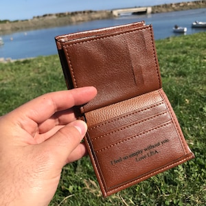 personalizadas hombres cartera - Etsy España