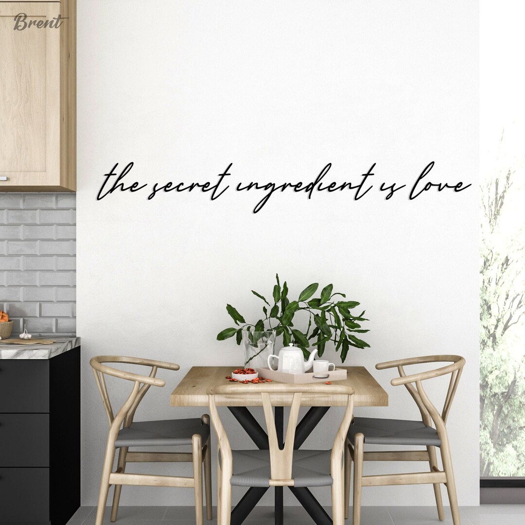 The Secret Ingredient is Love Acyrlic Wall Art, Gift for Mother, Gift