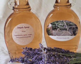Lavender Simple Syrup (Culinary)