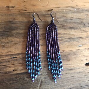 Sagebrush Mariposa Lily Fringe Earrings