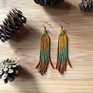 Suki Beaded Fringe Earrings