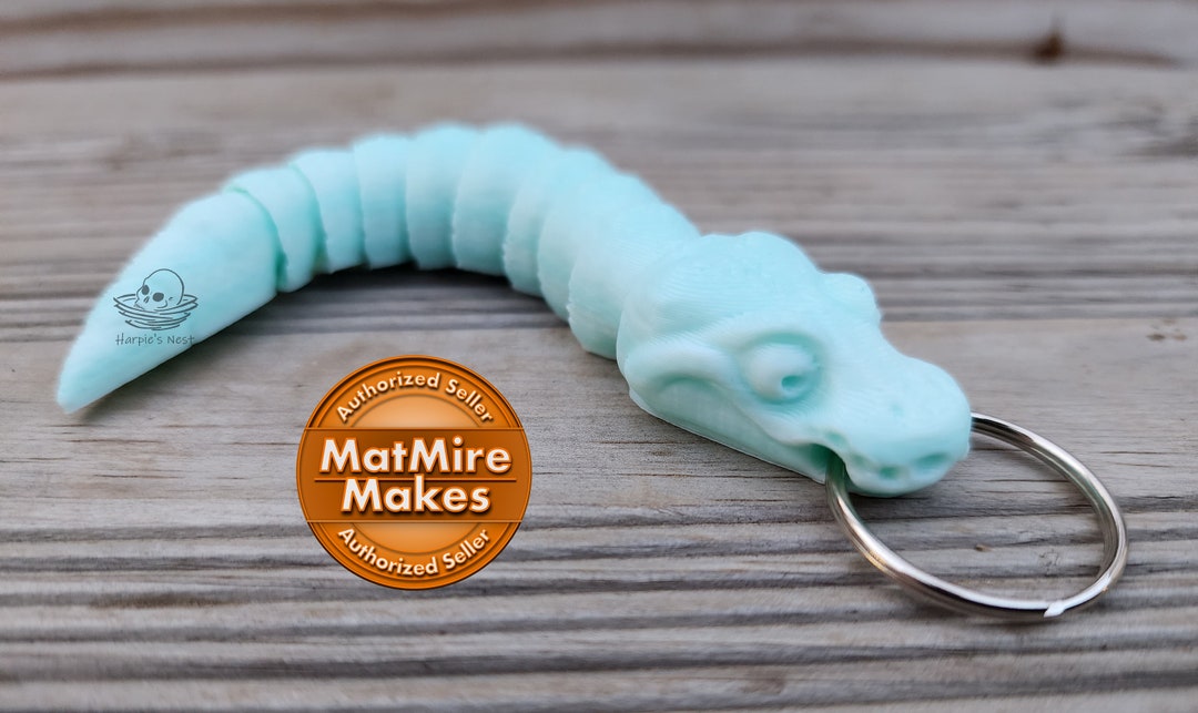 Ball Python Keychain, 3D Printed Etsy