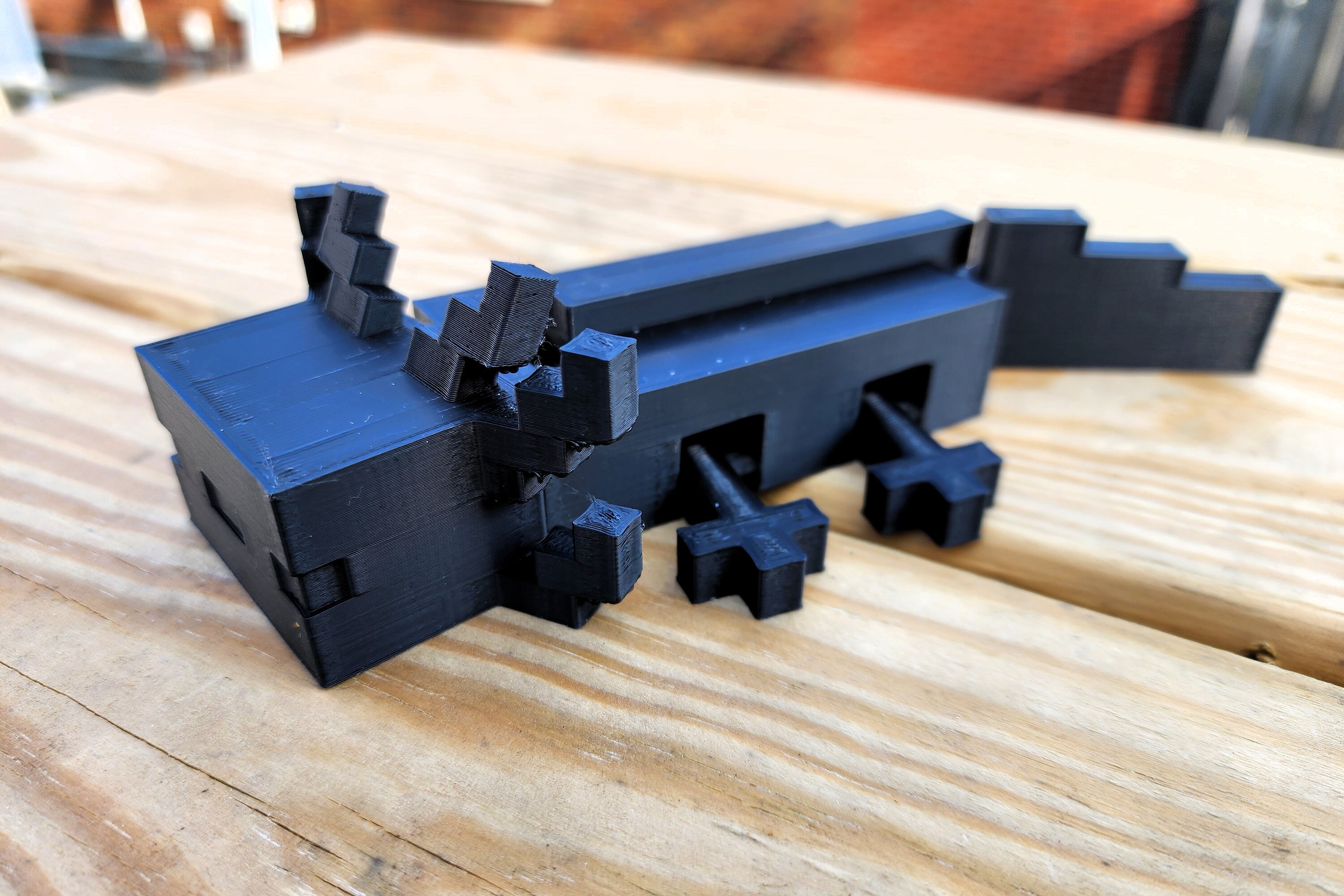 Articulated Minecraft Axolotl, 3D Printed - Etsy