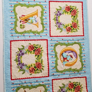 Quilted love wall hanging