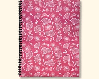 Pink Botanicals Notebook | Ginkgo