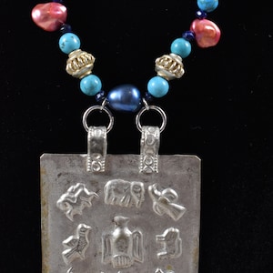 Silver Egyptian Inspired Fashion Pendant