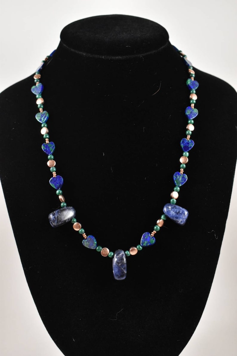 Sodalite Beaded Fashion Necklace image 1