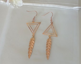 Boucles d'oreilles asymétriques