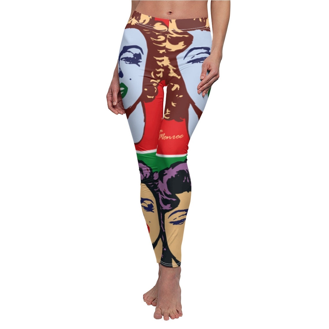 Marlyn Monroe Vintage Leggings for WomenOld Fashion Casual Etsy