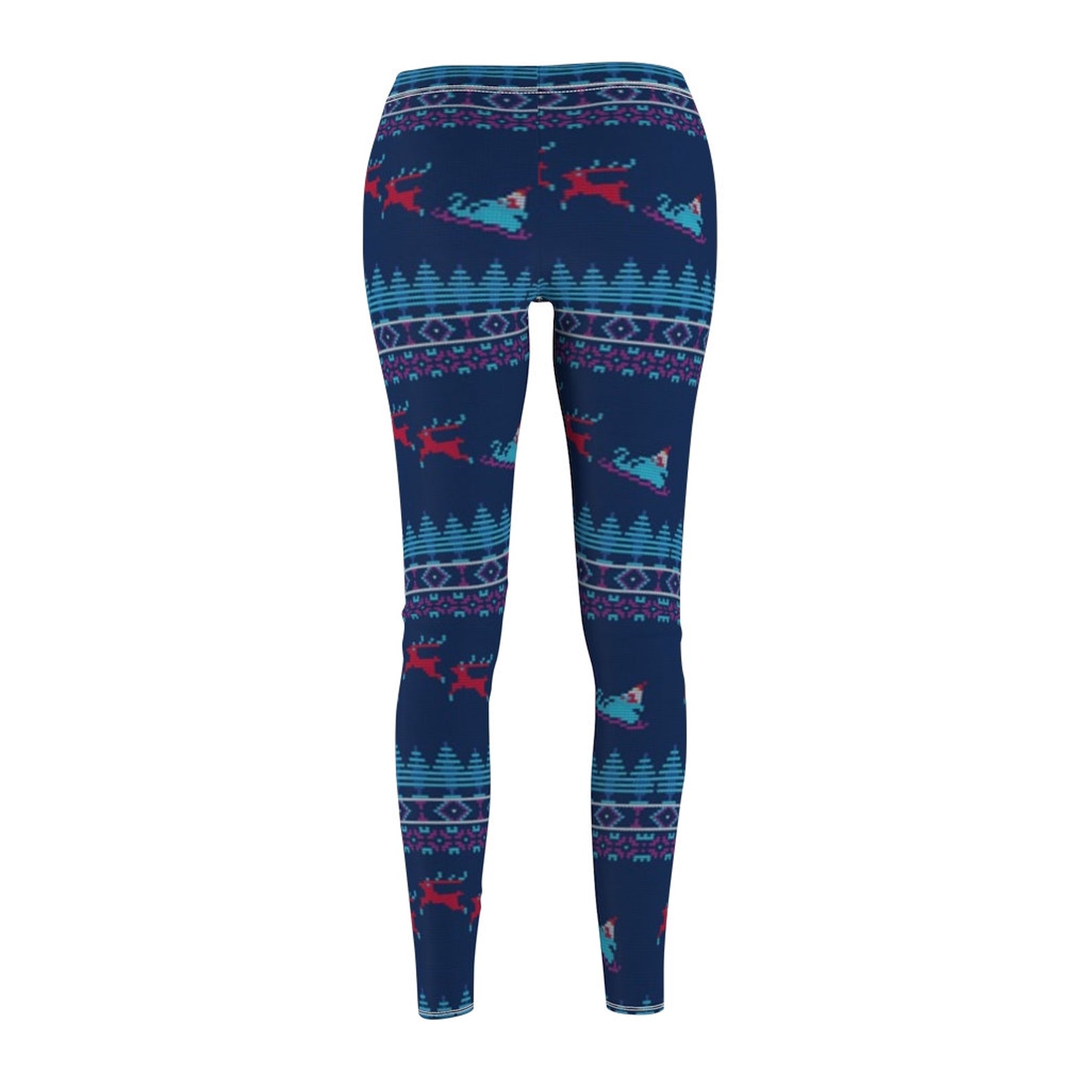 Weihnachten Saison blau Leggings für Frauen Mädchen blau Etsy