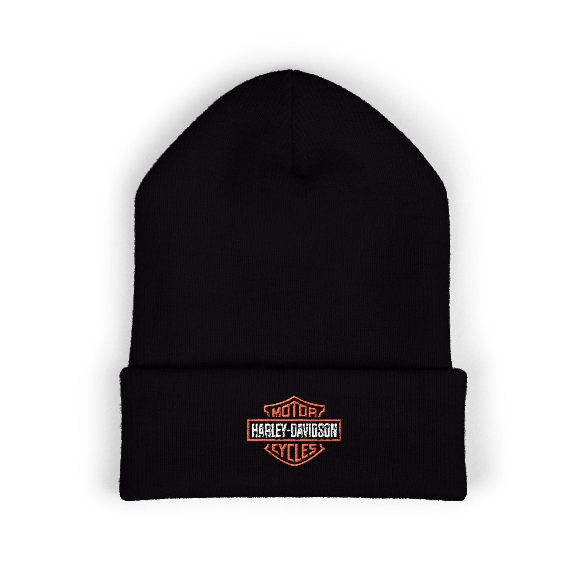 Biker Skull Cap Beanie - Black Gothic Motorcycle Helmet Liner Hat For Men & Women - View #4