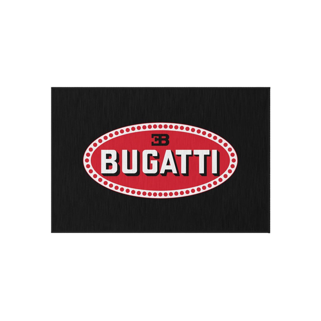 Bugatti Rug Luxury Car Logo Floor Mat Personalized Motor Home Decor ...