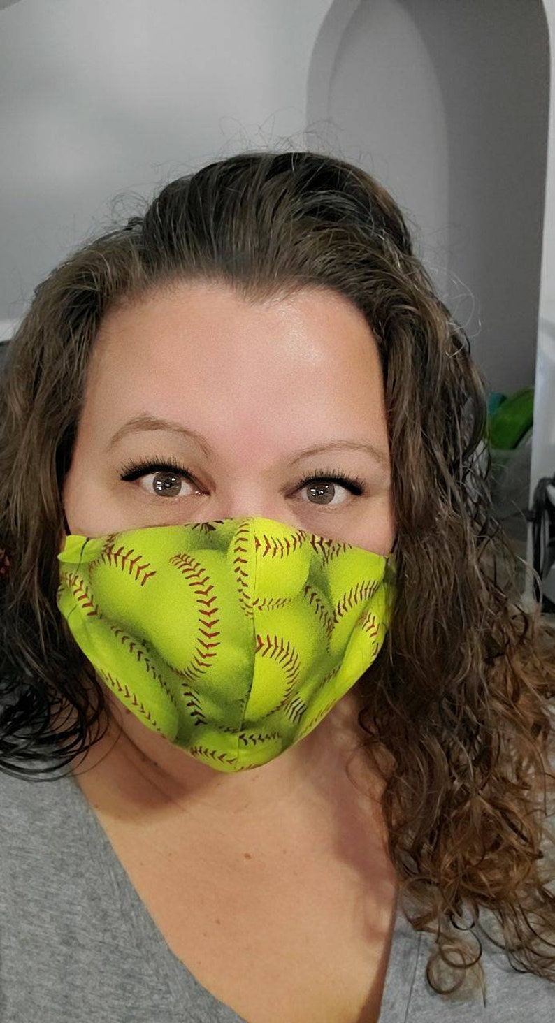 Softball face mask Softball Mask washable soft Etsy