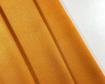 Pure Plain Linen Fabric Yellow, Mustard Color Lightweight Linens for home decor, bedding, clothes, curtains