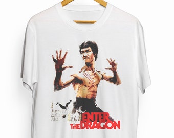 Bruce Lee Chinese Martial Arts Icon Smirk Adult T-Shirt Tee