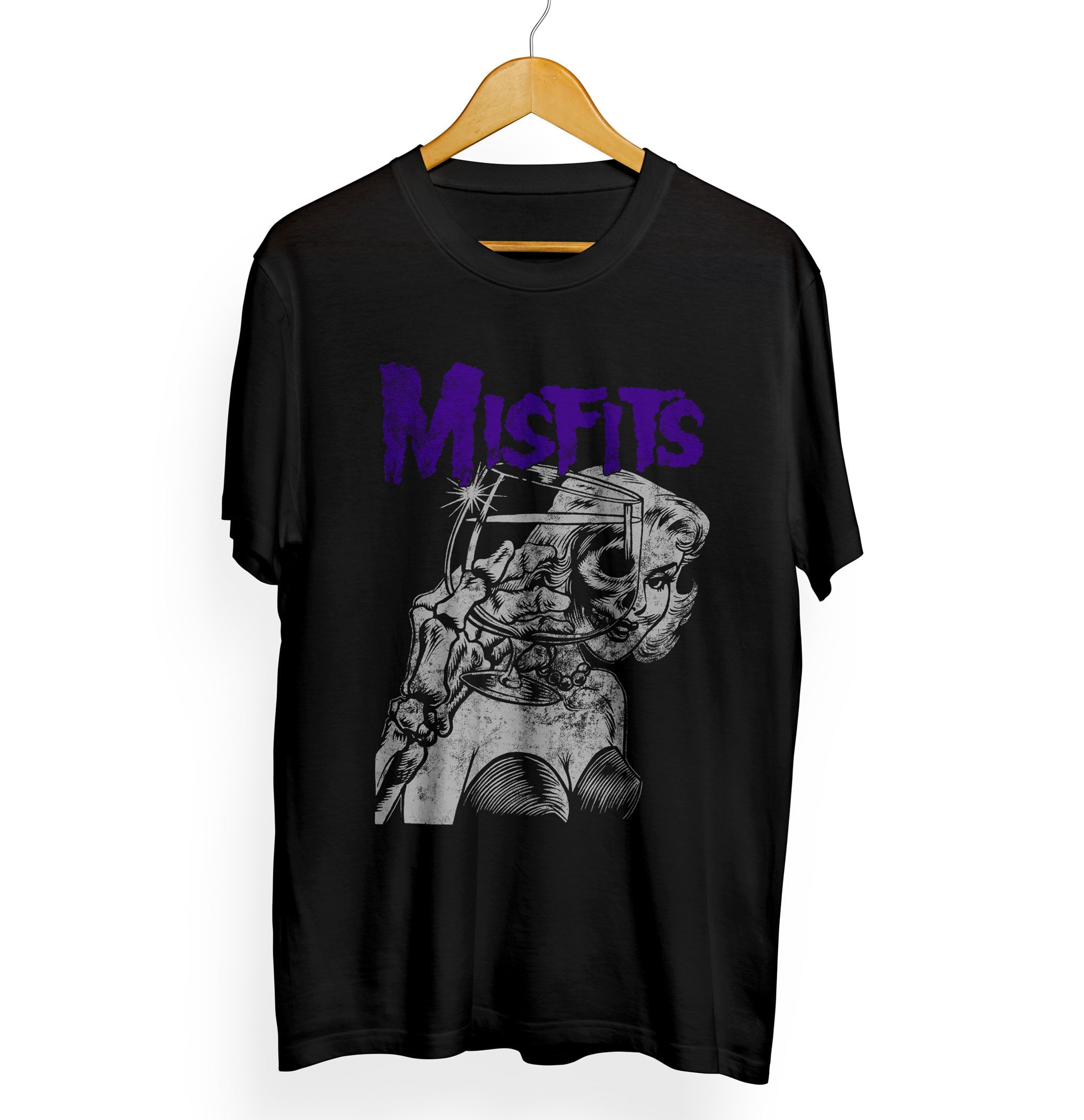 MISFITS vintage style black Tshirt Misfits Tshirt Etsy