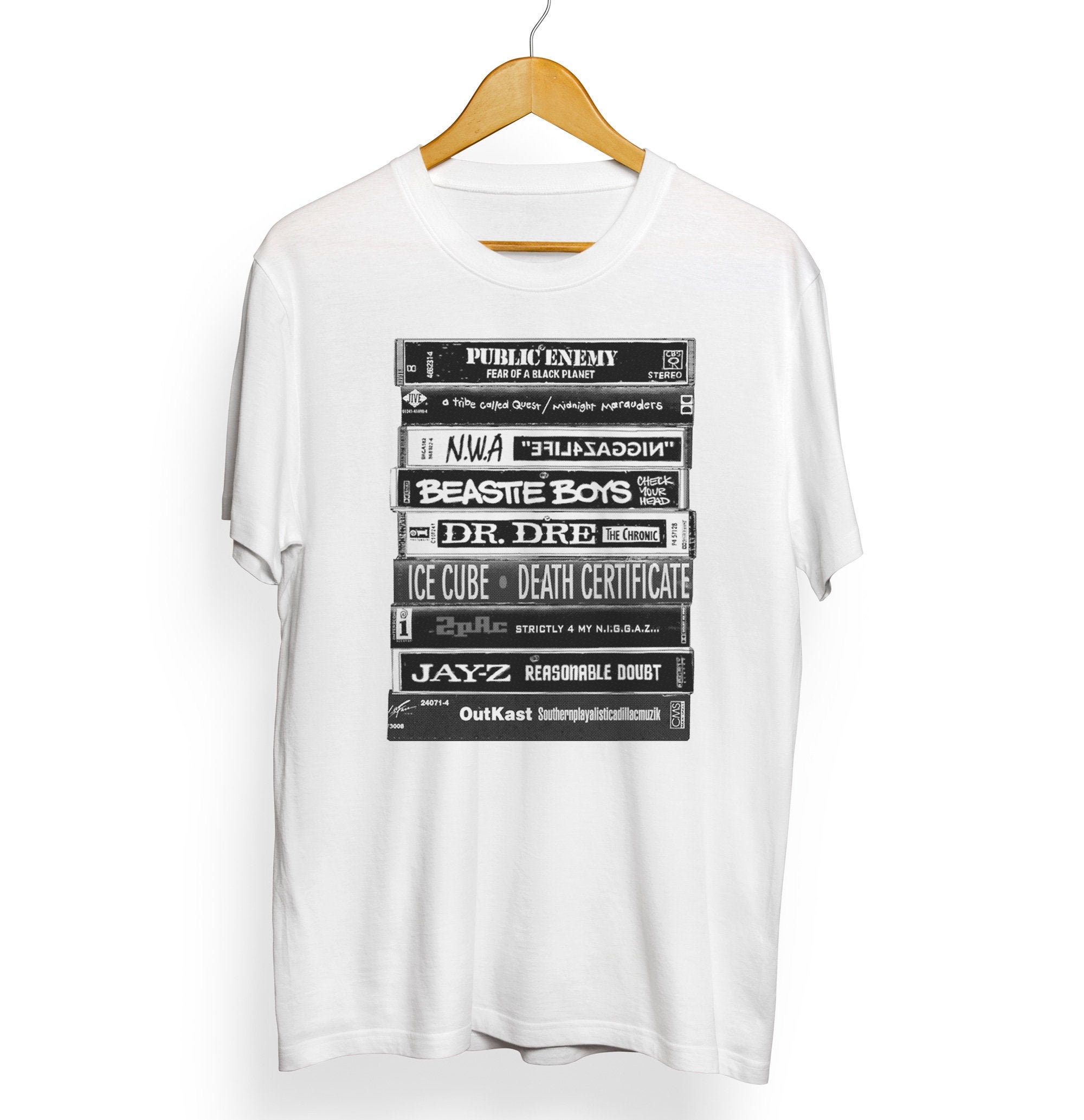 90's Hip Hop Cassette Tapes Tshirt Vintage Style Hip Etsy
