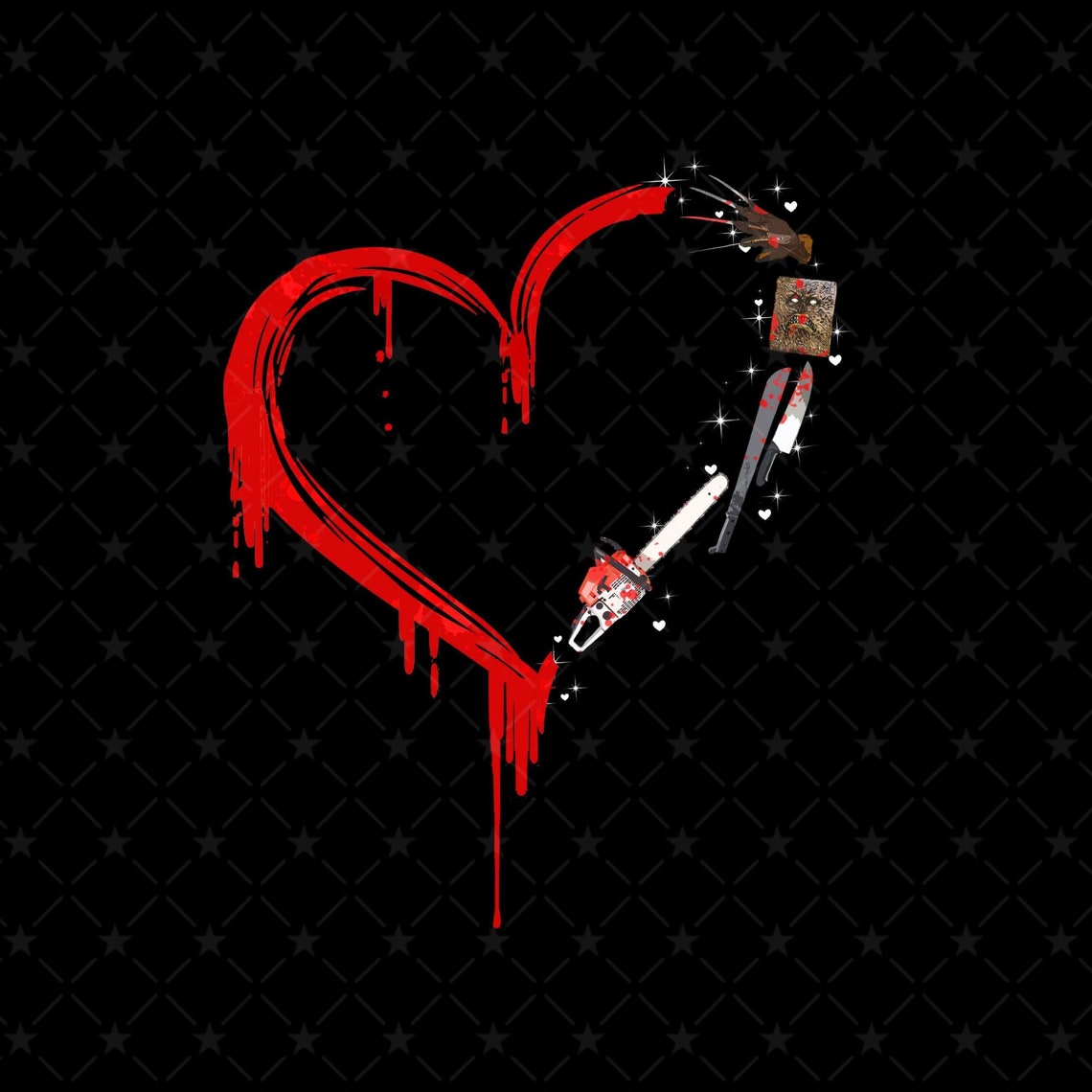 Horror Heart Png Png Printable Digital Print Design INSTANT | Etsy
