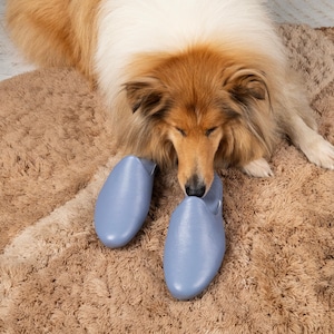 Beautiful women&#39;s blue slippers, leather slippers, indoor slippers, soft sole slippers, leather lined slippers, Valentine’s Day gift