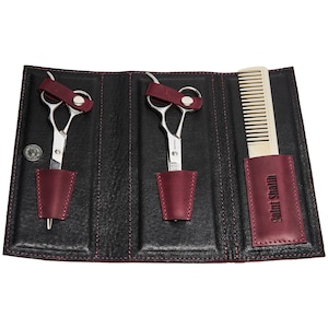 Regalo per parrucchiere, custodia per forbici da parrucchiere, custodia in pelle, regalo per parrucchieri, porta forbici da barbiere, organizer per strumenti da parrucchiere