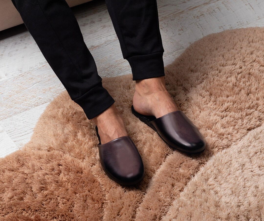 Slippers Hand Painted, Men Bedroom Slippers, Casual Slippers, Soft