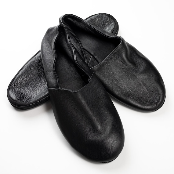 【新品】 SLIPPER　　　　 LEATHER/BLACK 26㎝ PB202-BLAC-TD__69855.