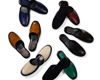 Handmade Leather Men's Slippers: Soft Sole Indoor Shoes Canada