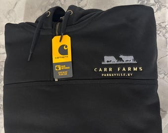 Custom Carhartt Rain Defender Hoodie | Embroidered Logo Sweatshirt | Personalized Workwear | Business & Team Apparel