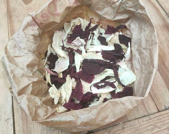 Coriandoli di peonia essiccati - pot-pourri - decorazione da tavola per eventi (prezzo per mezzo litro)