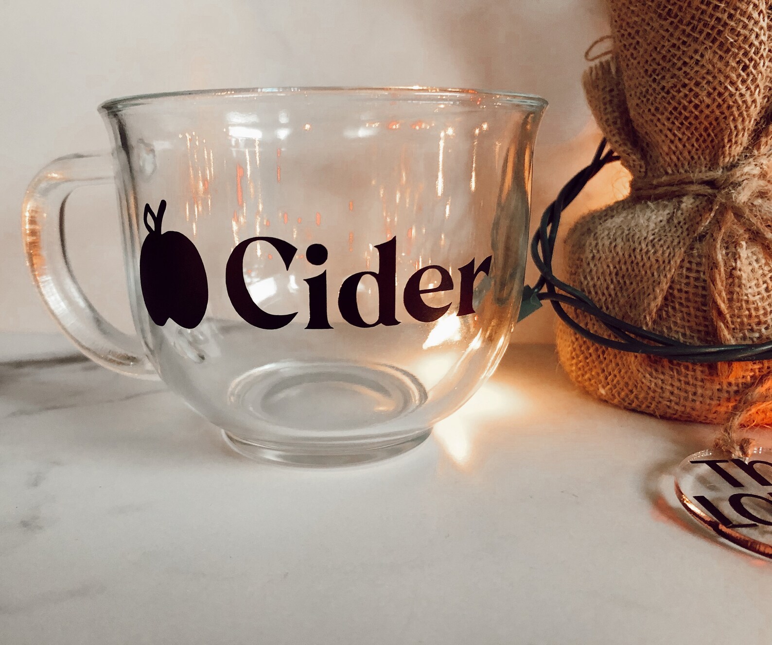 Apple Cider Glass Mug | Etsy