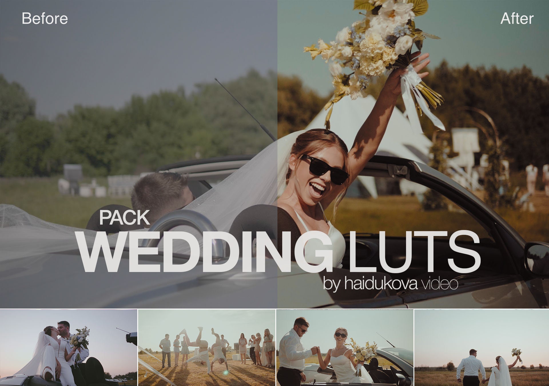 Filmreife HOCHZEIT LUTS PACK für Videos | Davinci Entschlossenheit | Adobe Premiere | Final Cut Pro