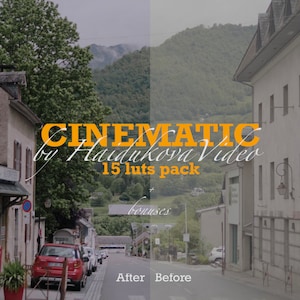 Cinematic 15 LUTS PACK + bonuses for Videos | Davinci Resolve | Adobe Premiere Pro | Final Cut Pro