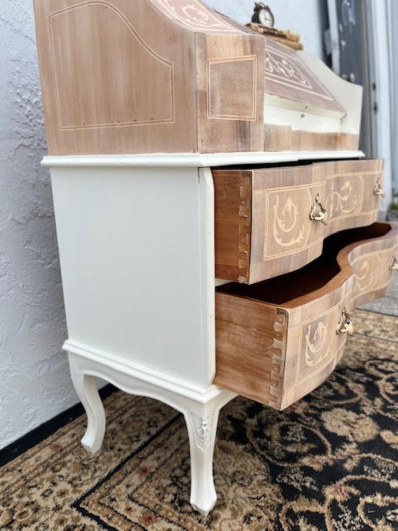 Ladies Writing Desk italian Marquetry Inlay Etsy