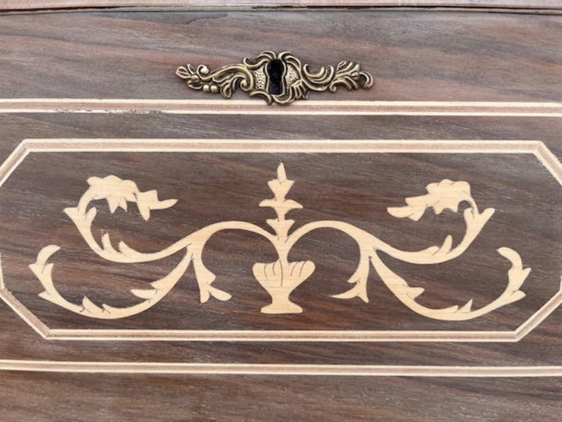 Ladies Writing Desk italian Marquetry Inlay Etsy